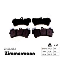 Тормозные колодки ZIMMERMANN 23693.165.9