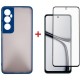 Чохол до мобільного телефона Dengos Realme C65 + Glass Blue (DG-KM-94)