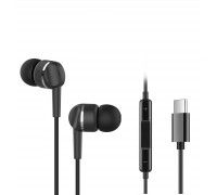 Наушники Ergo VM-735 Type-C Earphones Black (VM-735K)