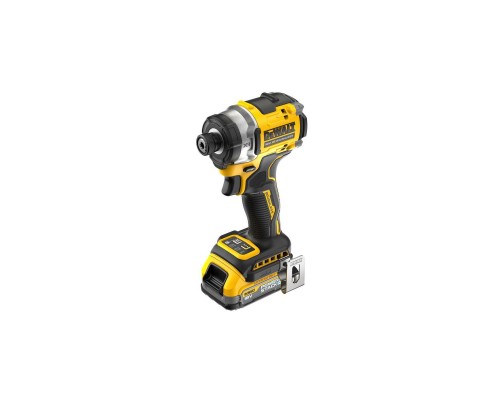 Шуруповерт DeWALT 18 В XR Li-lon PowerStack, бесщеточный, 282 Нм, TSTAK, 2x1.7Ah (DCF860E2T)