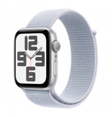 Смарт-часы Apple Watch SE 2024 GPS 44mm Silver Aluminium Case with Blue Cloud Sport Loop (MXET3QH/A)