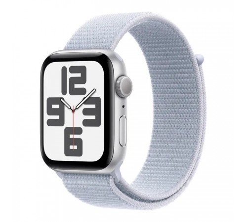 Смарт-годинник Apple Watch SE 2024 GPS 44mm Silver Aluminium Case with Blue Cloud Sport Loop (MXET3QH/A) Смарт-годинник Apple Watch SE 2024 GPS 44mm Silver Aluminium Case with Blue Cloud Sport Loop (MXET3QH/A)
