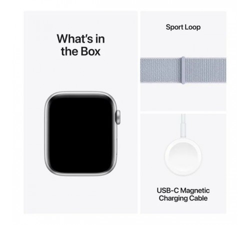 Смарт-годинник Apple Watch SE 2024 GPS 44mm Silver Aluminium Case with Blue Cloud Sport Loop (MXET3QH/A) Смарт-годинник Apple Watch SE 2024 GPS 44mm Silver Aluminium Case with Blue Cloud Sport Loop (MXET3QH/A)