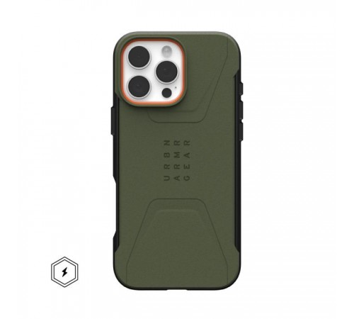 Чохол до мобільного телефона UAG iPhone 16 Pro Max Civilian Magsafe Olive Drab (114445117272) Чохол до мобільного телефона UAG iPhone 16 Pro Max Civilian Magsafe Olive Drab (114445117272)