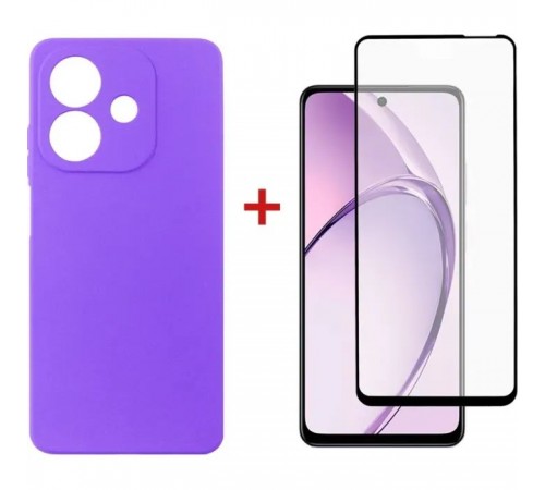 Чохол до мобільного телефона Dengos Oppo A3 Carbon + glass (Purple) (DG-KM-113) Чохол до мобільного телефона Dengos Oppo A3 Carbon + glass (Purple) (DG-KM-113)