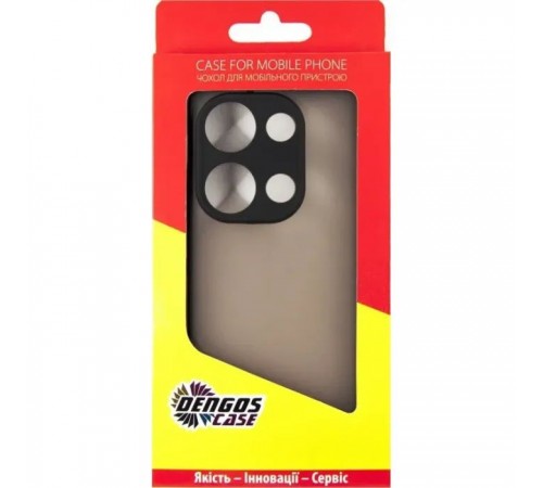 Чохол до мобільного телефона Dengos Matte POCO M6 Pro 4G (black) (DG-TPU-MATT-149) Чохол до мобільного телефона Dengos Matte POCO M6 Pro 4G (black) (DG-TPU-MATT-149)