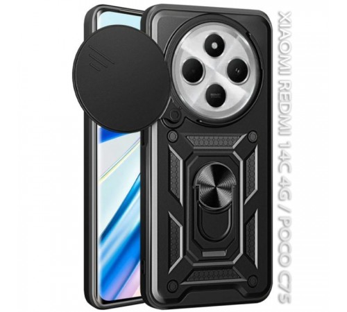 Чохол до мобільного телефона BeCover Military Xiaomi Redmi 14C 4G / Poco C75 Black (712489) Чохол до мобільного телефона BeCover Military Xiaomi Redmi 14C 4G / Poco C75 Black (712489)