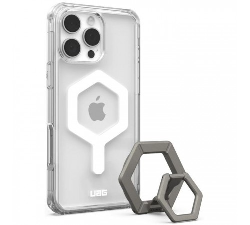 Чехол для мобильного телефона UAG Apple iPhone 16 Pro Max Plyo MagSafe Ice White/Titanium Stand (1144811BV01) Чехол для мобильного телефона UAG Apple iPhone 16 Pro Max Plyo MagSafe Ice White/Titanium Stand (1144811BV01)