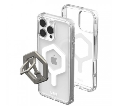 Чехол для мобильного телефона UAG Apple iPhone 16 Pro Max Plyo MagSafe Ice White/Titanium Stand (1144811BV01) Чехол для мобильного телефона UAG Apple iPhone 16 Pro Max Plyo MagSafe Ice White/Titanium Stand (1144811BV01)