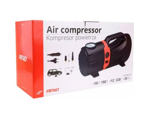 Автомобільний компресор AMiO 12V/230V (02383) Автомобільний компресор AMiO 12V/230V (02383)