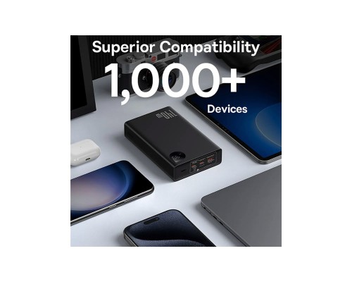 Батарея универсальная Baseus Adaman Metal Digital Display 24000mAh 140W, Black (P10021508113-00) (P10021507112-02) Батарея универсальная Baseus Adaman Metal Digital Display 24000mAh 140W, Black (P10021508113-00) (P10021507112-02)