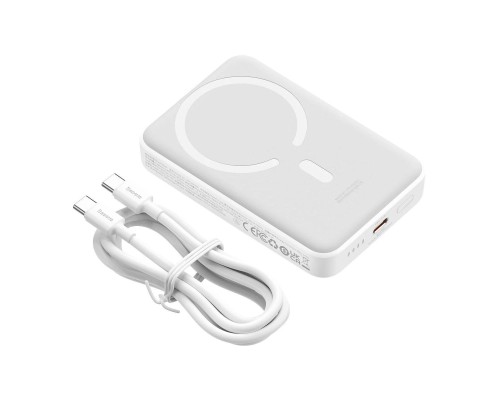 Батарея універсальна Baseus Magnetic Mini 10000mAh 30W, White (PPCX110002\PPCXM1030) (P10022105212-01) Батарея універсальна Baseus Magnetic Mini 10000mAh 30W, White (PPCX110002\PPCXM1030) (P10022105212-01)