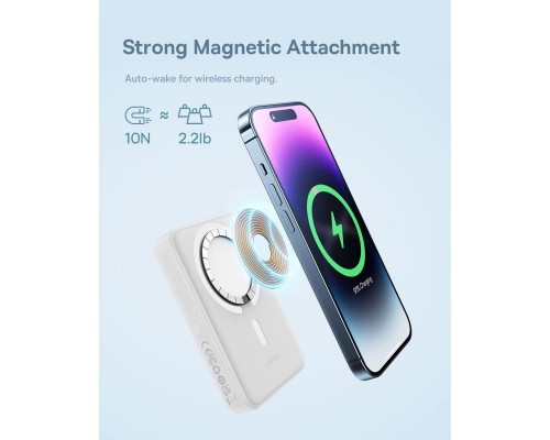 Батарея універсальна Baseus Magnetic Mini 10000mAh 30W, White (PPCX110002\PPCXM1030) (P10022105212-01) Батарея універсальна Baseus Magnetic Mini 10000mAh 30W, White (PPCX110002\PPCXM1030) (P10022105212-01)