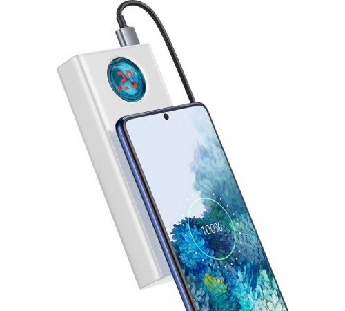 Батарея универсальная Baseus Amblight Digital Quick 30000mAh 65W, White (PPLG000102) Батарея универсальная Baseus Amblight Digital Quick 30000mAh 65W, White (PPLG000102)