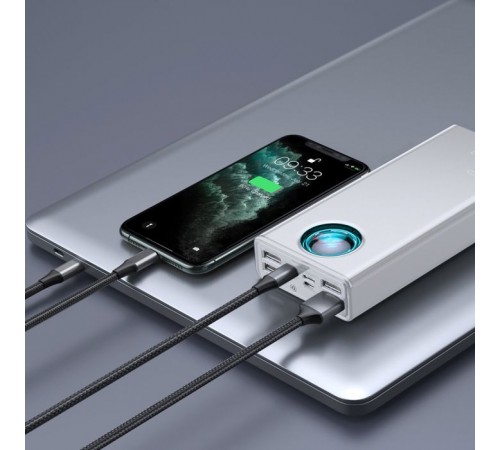 Батарея универсальная Baseus Amblight Digital Quick 30000mAh 65W, White (PPLG000102) Батарея универсальная Baseus Amblight Digital Quick 30000mAh 65W, White (PPLG000102)