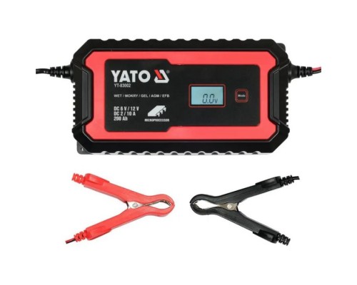 Зарядний пристрій для автомобільного акумулятора Yato YT-83002 Зарядний пристрій для автомобільного акумулятора Yato YT-83002