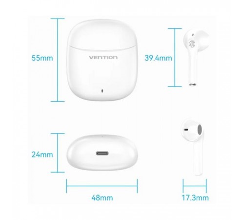 Навушники Vention Elf Earbuds E02 White (NBGW0)