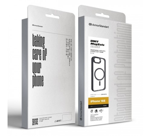 Чохол до мобільного телефона Armorstandart Unit MagSafe Apple iPhone 16e Black (ARM83874) Чохол до мобільного телефона Armorstandart Unit MagSafe Apple iPhone 16e Black (ARM83874)