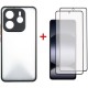 Чохол до мобільного телефона Dengos Kit Xiaomi Redmi Note 14 5G Matte + 2 pcs glass (Black) (DG-CTG2P-01)