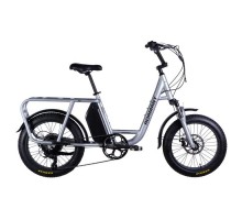 Электровелосипед Dorozhnik 20" eADAMANT DD 18,5" 48B 17.5А*ч 500Вт серебристый 2025 (ELB-D-20-063)