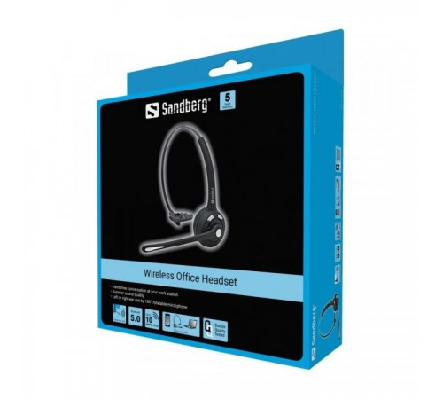 Навушники Sandberg Wireless Office Headset Mono Black (126-23) Навушники Sandberg Wireless Office Headset Mono Black (126-23)