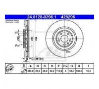 Гальмівний диск ATE 24-0128-0296-1-02