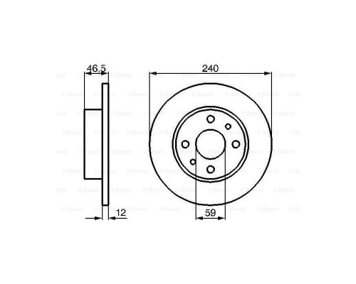 Тормозной диск Bosch 0 986 478 353 Тормозной диск Bosch 0 986 478 353