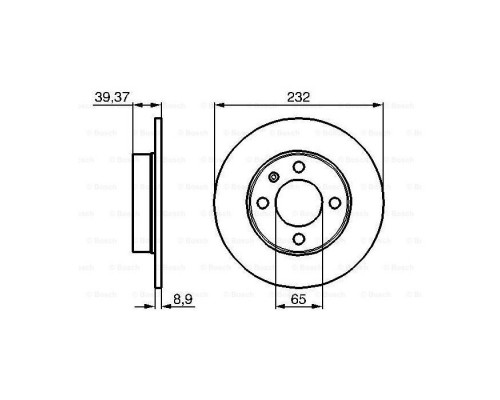 Тормозной диск Bosch 0 986 478 492 Тормозной диск Bosch 0 986 478 492