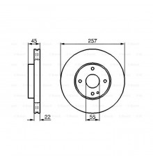Гальмівний диск Bosch 0 986 478 638