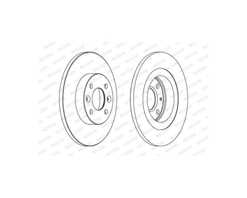 Гальмівний диск FERODO DDF1502 Гальмівний диск FERODO DDF1502