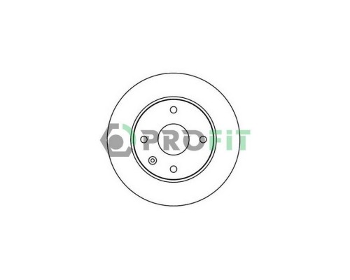Гальмівний диск Profit 5010-2003 Гальмівний диск Profit 5010-2003