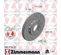 Гальмівний диск ZIMMERMANN 100.1216.52