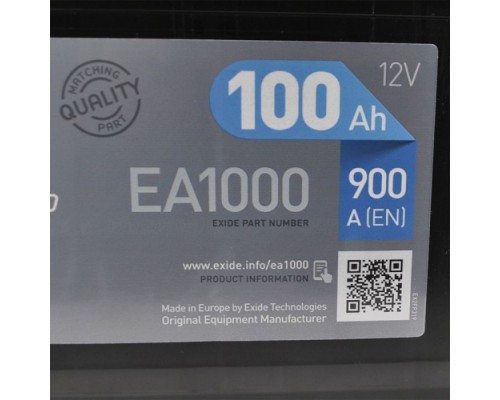 Аккумулятор автомобильный EXIDE PREMIUM 100A (EA1000) Аккумулятор автомобильный EXIDE PREMIUM 100A (EA1000)