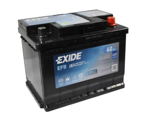 Аккумулятор автомобильный EXIDE START-STOP EFB 60A (EL600) Аккумулятор автомобильный EXIDE START-STOP EFB 60A (EL600)