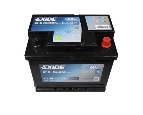 Аккумулятор автомобильный EXIDE START-STOP EFB 60A (EL600) Аккумулятор автомобильный EXIDE START-STOP EFB 60A (EL600)