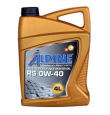 Моторное масло Alpine 0W-40 RS 4л (0225-4)