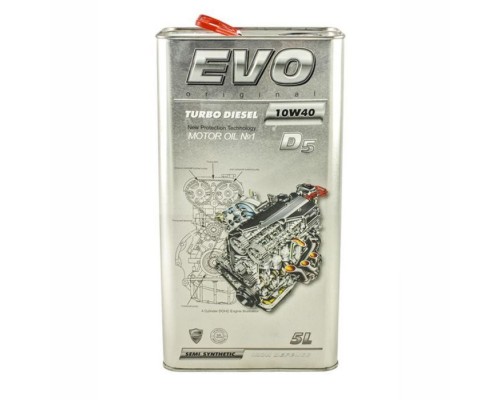 Моторна олива EVO D5 10W-40 TURBO DIESEL 5L (D5 5L 10W-40 TURBO DIESEL) Моторна олива EVO D5 10W-40 TURBO DIESEL 5L (D5 5L 10W-40 TURBO DIESEL)