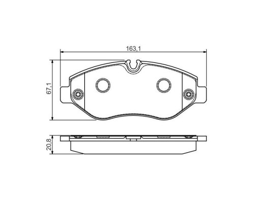 Тормозные колодки Bosch 0 986 495 098 Тормозные колодки Bosch 0 986 495 098