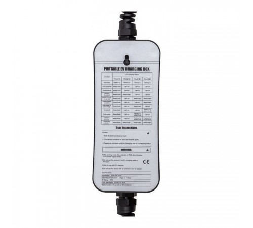 Зарядное устройство для электромобиля HiSmart Type 1 - Schuko (220V), 16A, 3.6кВт, 1-фазное, 5м (EV200689) Зарядное устройство для электромобиля HiSmart Type 1 - Schuko (220V), 16A, 3.6кВт, 1-фазное, 5м (EV200689)