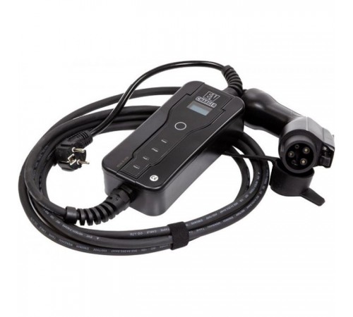 Зарядное устройство для электромобиля HiSmart Type 1 - Schuko (220V), 16A, 3.6кВт, 1-фазное, 5м (EV200689) Зарядное устройство для электромобиля HiSmart Type 1 - Schuko (220V), 16A, 3.6кВт, 1-фазное, 5м (EV200689)