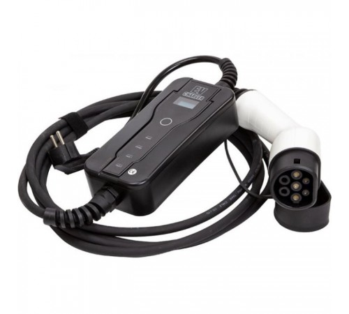 Зарядное устройство для электромобиля HiSmart Type 2 - Schuko (220V), 16A, 3.6кВт, 1-фазное, 5м (EV200696) Зарядное устройство для электромобиля HiSmart Type 2 - Schuko (220V), 16A, 3.6кВт, 1-фазное, 5м (EV200696)