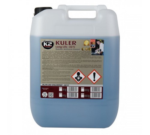 Антифриз K2 KULER -35C 20кг BLUE (W406N) Антифриз K2 KULER -35C 20кг BLUE (W406N)