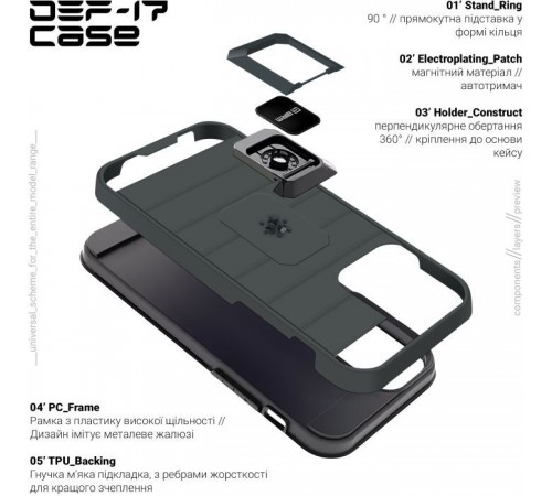 Чохол до мобільного телефона Armorstandart DEF17 case Samsung A03 (A035) Black (ARM61350) Чохол до мобільного телефона Armorstandart DEF17 case Samsung A03 (A035) Black (ARM61350)