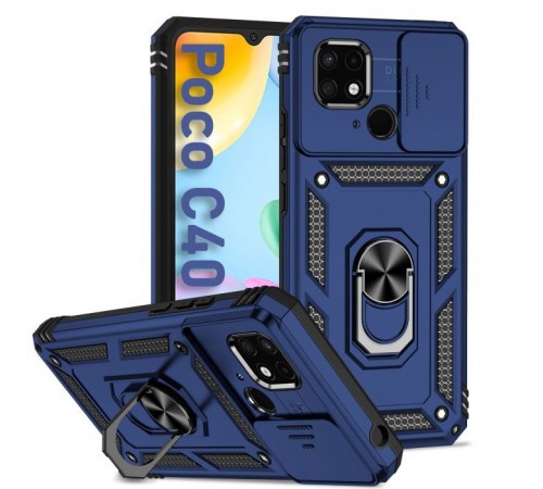 Чохол до мобільного телефона BeCover Military Poco C40 Blue (708203) Чохол до мобільного телефона BeCover Military Poco C40 Blue (708203)