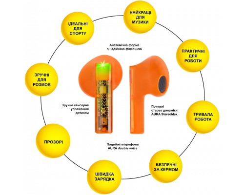 Наушники AURA 6 Orange (TWSA6O)