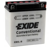 Аккумулятор автомобильный EXIDE CONVENTIONAL 5Ah Ев (-/+) (65EN) (EB5L-B)