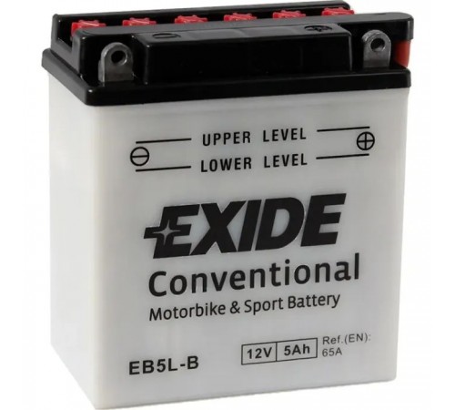 Аккумулятор автомобильный EXIDE CONVENTIONAL 5Ah Ев (-/+) (65EN) (EB5L-B) Аккумулятор автомобильный EXIDE CONVENTIONAL 5Ah Ев (-/+) (65EN) (EB5L-B)