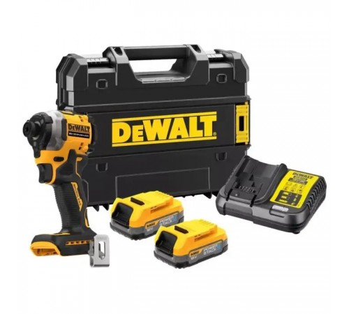 Шуруповерт DeWALT 18 В XR Li-lon PowerStack 2x1.7Ah, 206 Нм, кейс TSTAK (DCF850E2T) Шуруповерт DeWALT 18 В XR Li-lon PowerStack 2x1.7Ah, 206 Нм, кейс TSTAK (DCF850E2T)