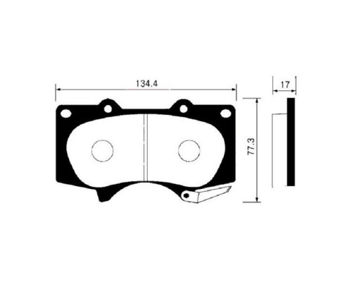 Тормозные колодки HI-Q SP2033 Тормозные колодки HI-Q SP2033