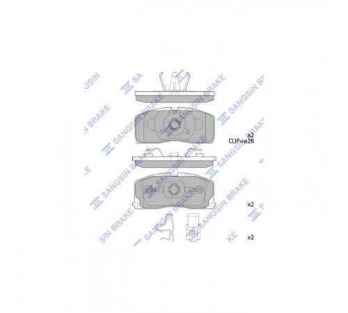 Гальмівні колодки HI-Q SP2154
